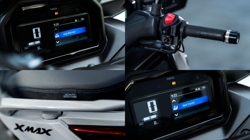 Θερμαινόμενα γκριπ και θερμαινόμενη σέλα